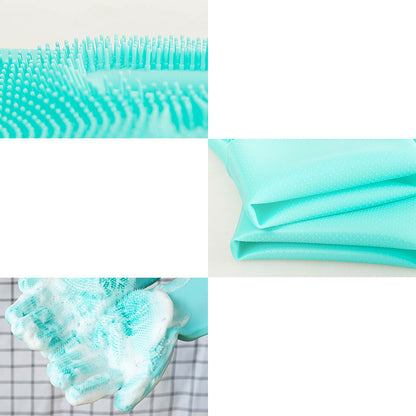 Silicone Dog Grooming Hair Comb Puppy Brush Glove Bath Cleaning Brushes Small Dog Cat Massage Pet Grooming Gloves